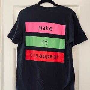 AGOLDE • “Make it Disappear” Cotton Black Graphic Tee